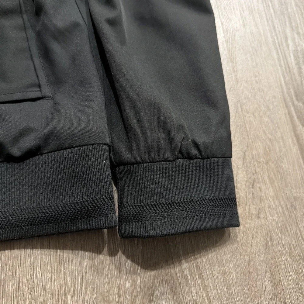 NWOT Cuts Clothing Legacy Bomber Jacket Men's Medium Solid Black $275 Retail - Picture 6 of 15